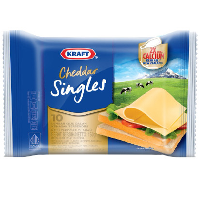 

kraft keju slice isi 10 lembar keju single slice 10 160 gr
