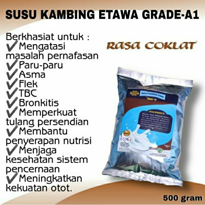 

SUSU KAMBING ETAWA GRADE A1 COKLAT 500GR
