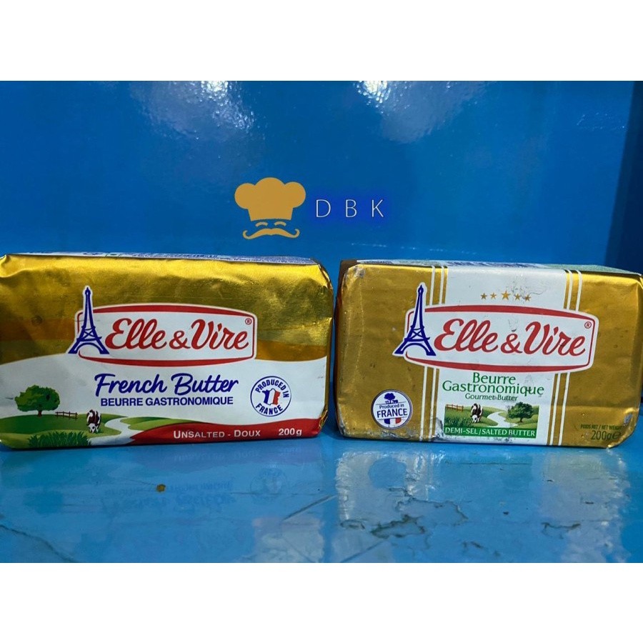 

Butter Salted Unsalted Premium| Mentega Asin Elle&Vire 200gr Elle Vire