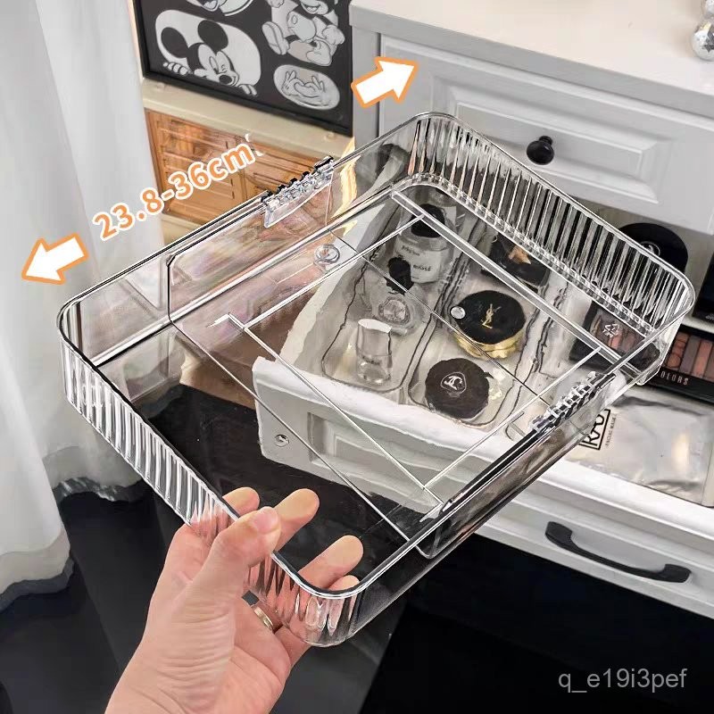 Sekat Laci Organizer Penyekat Laci Bening Acrylic Kotak Penyimpanan Seaa kotak penyimpanan kecil