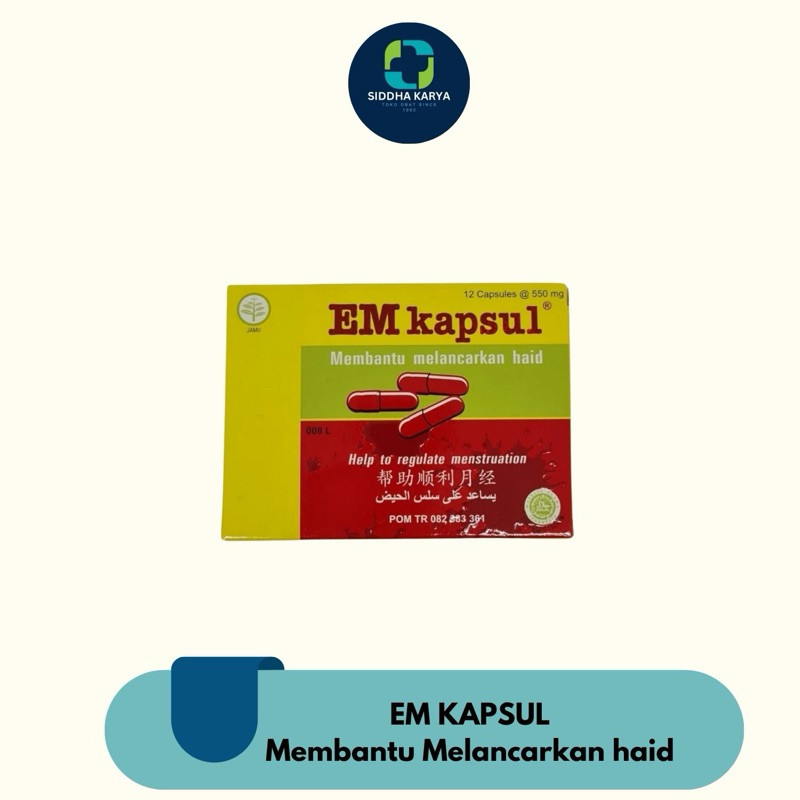 EM Kapsul | EM Capsule | Kapsul Pelancar Haid | EM Kapsul Borobudur - 12 Kapsul