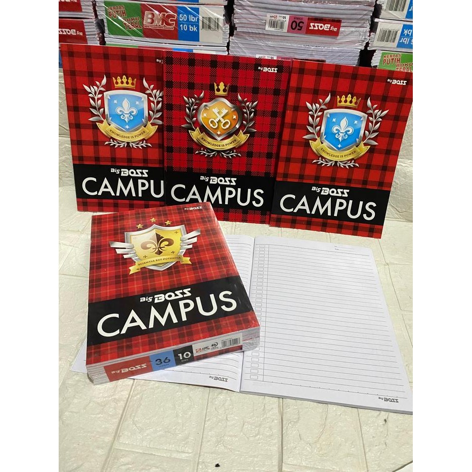 

Buku Tulis BM Campus / Campus BMC 36 Lembar (5/10 buku - BIG BOS 36 LEMBAR) - BIGBOSS 36, 10 BUKU