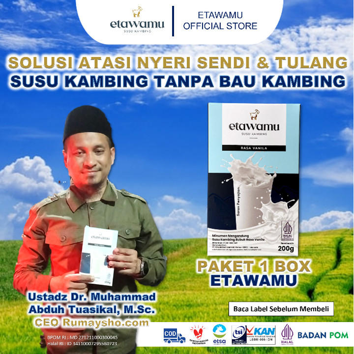 

Susu Kambing Etawamu Vanila Atasi Nyeri Sendi & Tulang 200gr