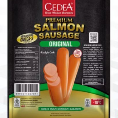 

Cedea Premium Sausage Salmon Isi 6 Kemasan 390 Gr