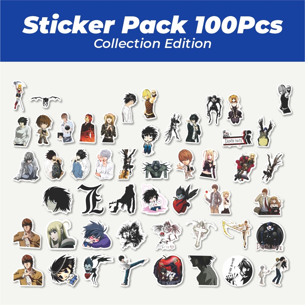 

Hot Sticker Anime Death Note Sticker Lucu Anti Air Stikers Berperekat Waterproof Sticker Decal Buat Motor Helm Buku Journal Koper Casing HP Laptop Botol Minum