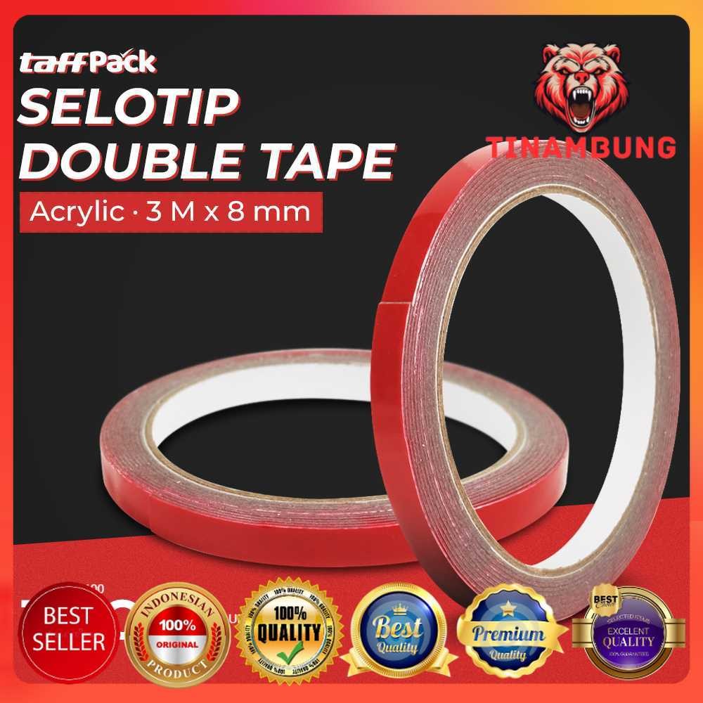 

TaffPACK Selotip Double Tape Acrylic 3M 8mm - SC-3M