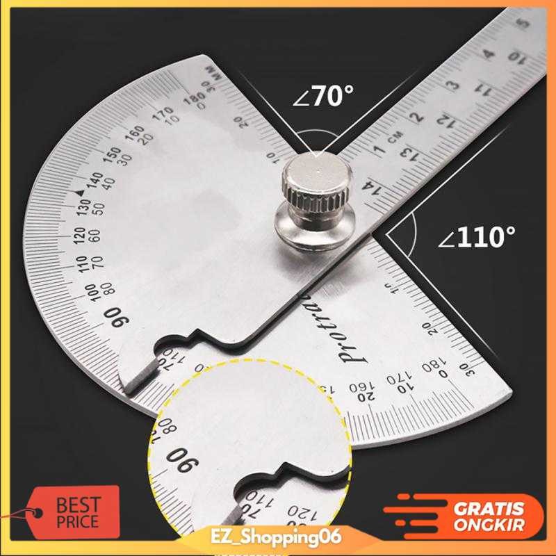 

Penggaris Busur Derajat Measuring 14.5cm 180 Degree