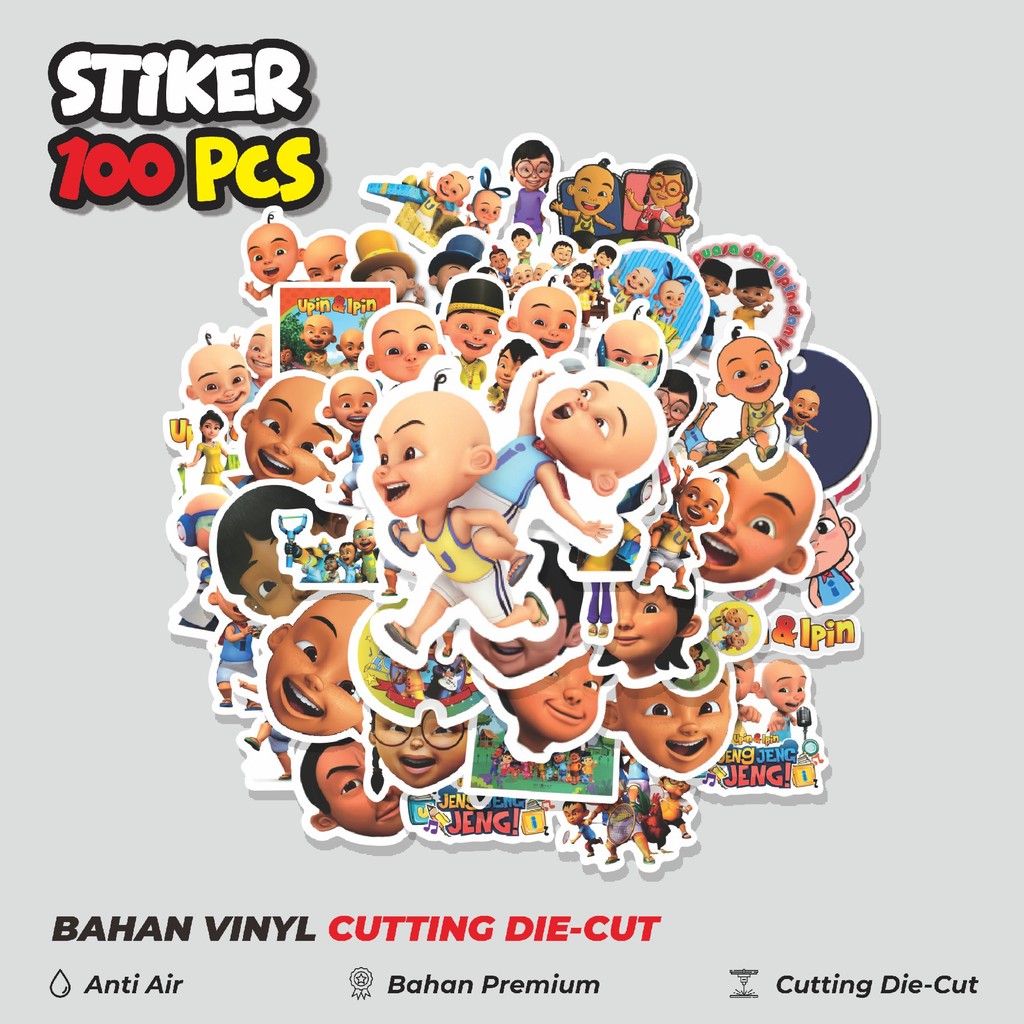

Terbaru! 50 pcs Sticker Kartun Upin & Ipin Sticker Dekorasi Lucu Kreatif untuk Notebook, Skateboard, HP