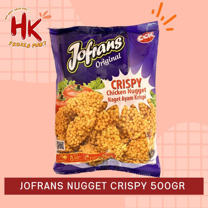 

Jofrans Nugget Ayam Crispy 500 gr / love jofran chicken naget crunchy / HK Frozen Mart