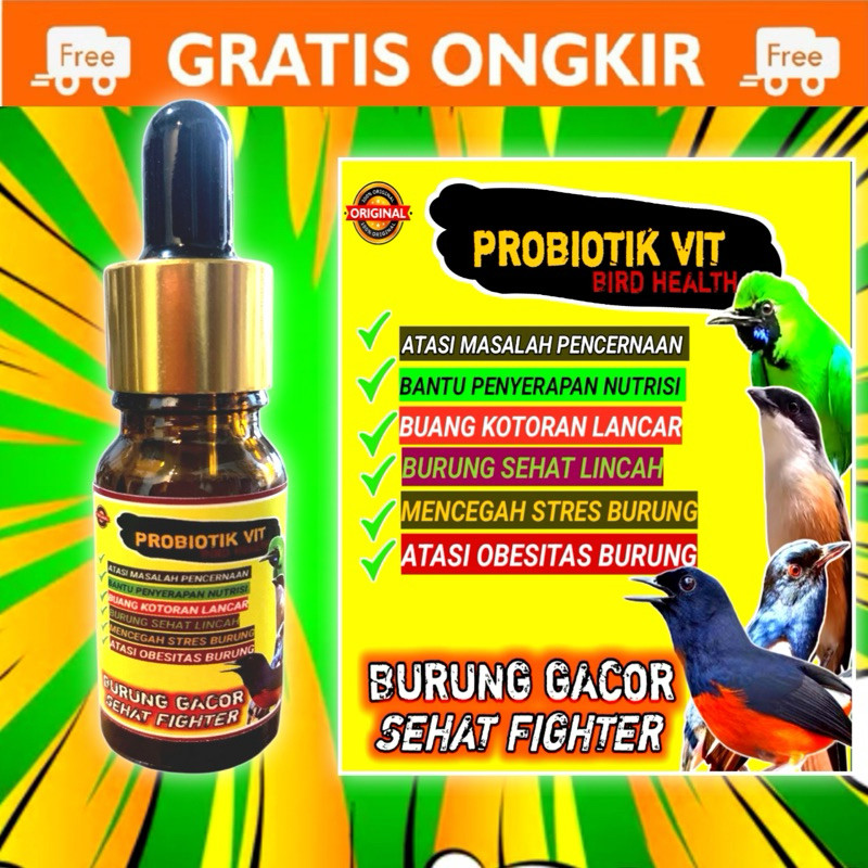 HOKI.ID PROBIOTIK VIT DRK VITAMIN BURUNG SUPLEMEN BURUNG