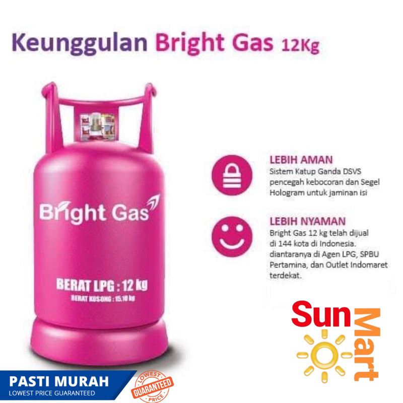 Tabung Gas Lpg 12 Kg Bright Gas / Tabung Gas 12 Kg isi