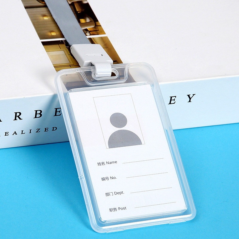 

Bingkai Nama Kartu ID Lanyard Akrilik Dan Plastik Lebar 1.5CM Polyster Polos Gantungan