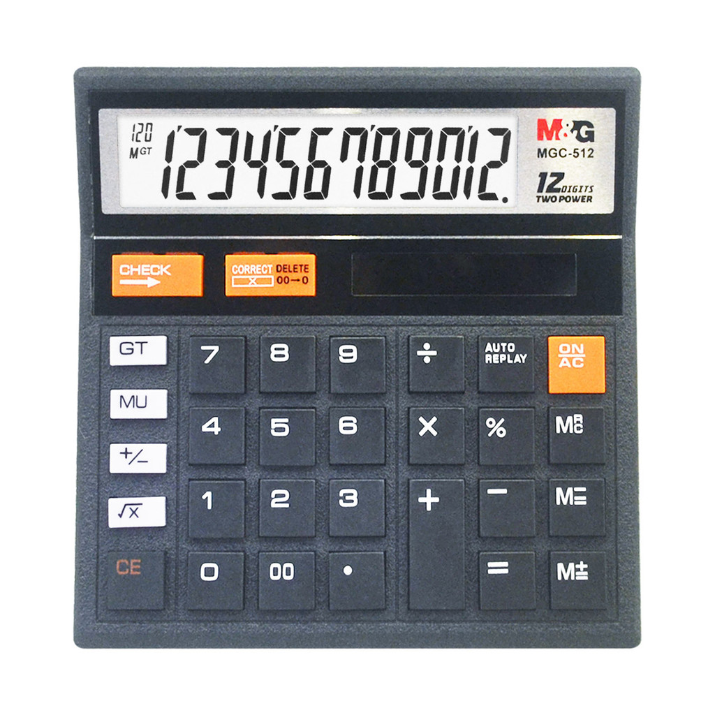

Kalkulator 12 Digit Calculator Step Check & Correct MGC-512 M&G ADG981K4 Mirip Kalkulator CITIZEN BEST SELLER
