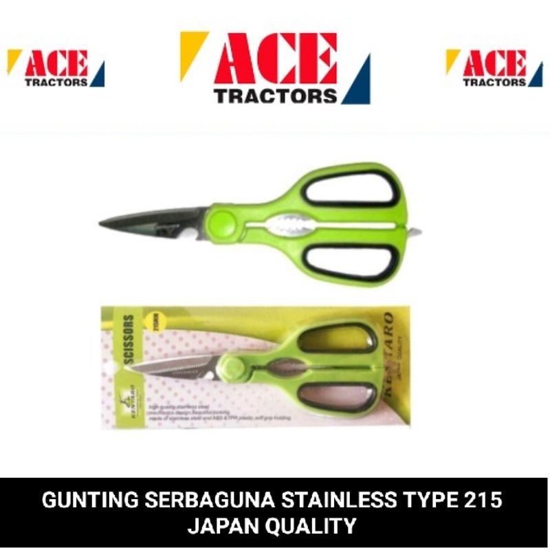 

gunting serbaguna type 215 stainles ( anti karat ) kentaro Japan quality