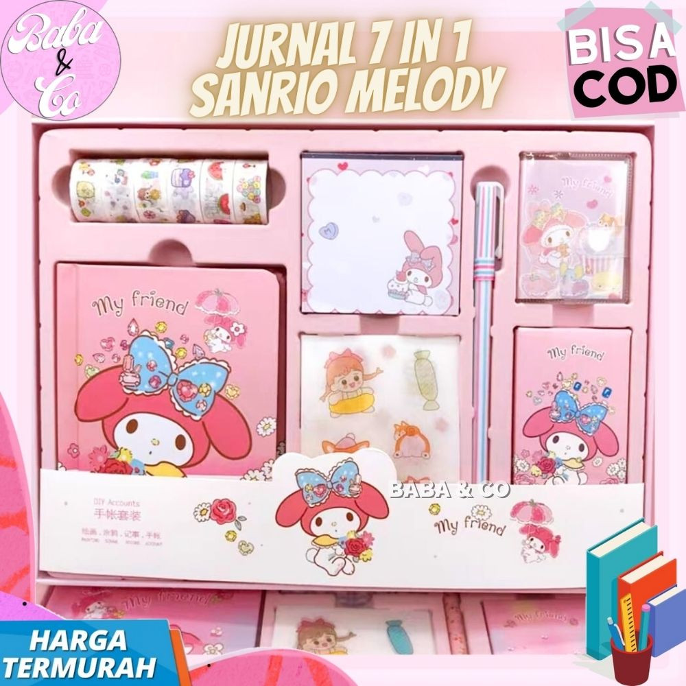 

Jurnal Sanrio Paket Jurnal 7 In 1 Melody Pink Paket Lengkap Alat Tulis Sekolah Sanrio Kado Alat Tulis My Melody 7 In 1