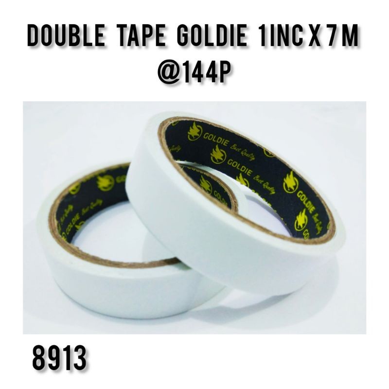 

12 PCS - DOUBLE TAPE / ISOLASI GOLDIE 1 INCH