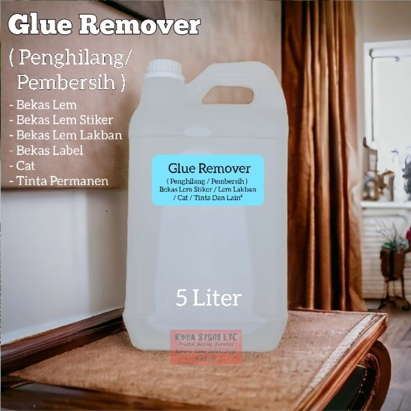 

PENGHAPUS BEKAS LEM STIKER 5 Liter / PEMBERSIH BEKAS LEM STIKER, LEM LAKBAN, LEM LABEL ( Glue Remover )