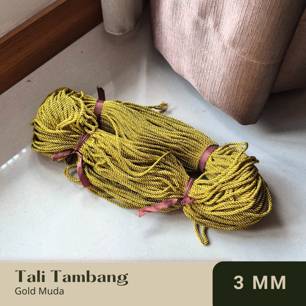 

Tali Tambang Kur Emas Gold Muda 3mm
