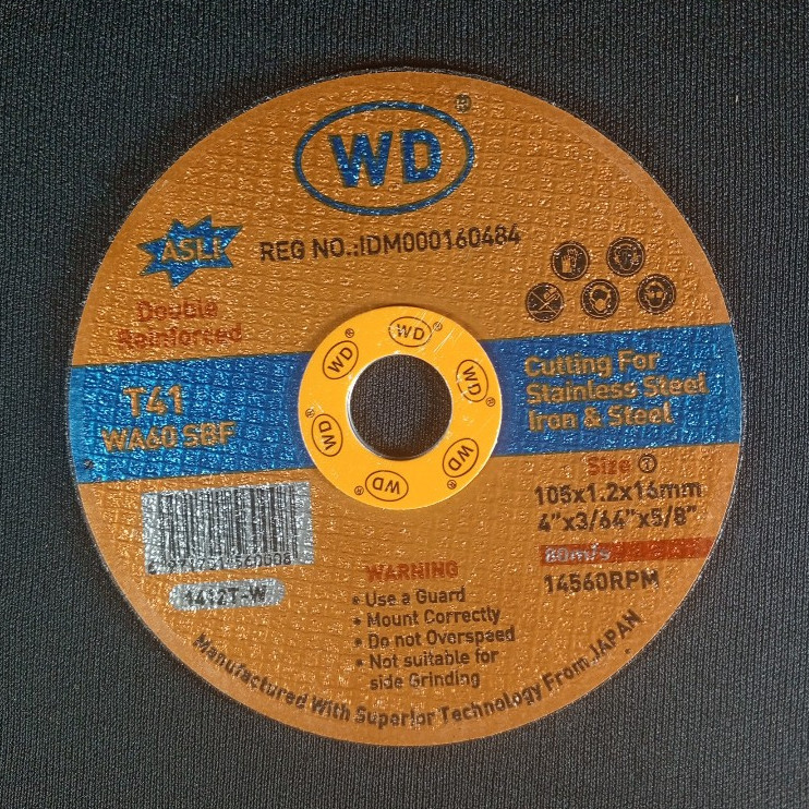Grosir WD Mata Gerinda Potong Besi Cutting Wheel 4 Inci Murah