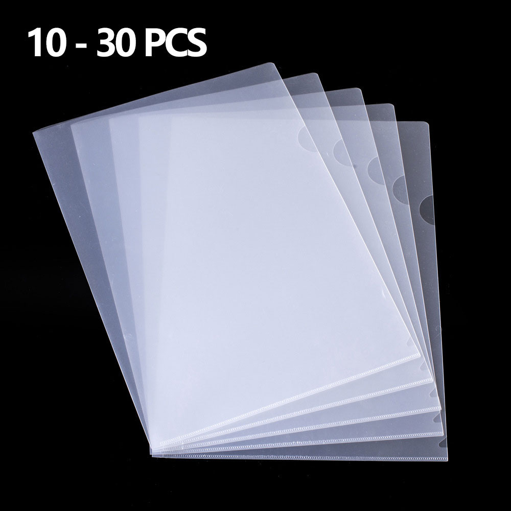 

10 to 30 PCS A4 File Folder Desk Organizer Stationery Clear Folder for Documents Office school supplies