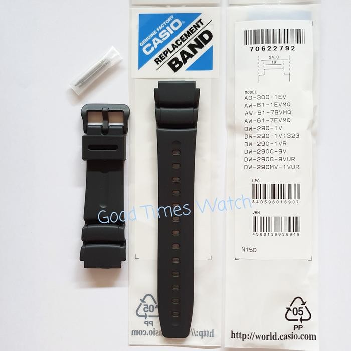 STRAP CASIO AD 300 AW 61 DW 290 DW 290G DW 280 Casio Original