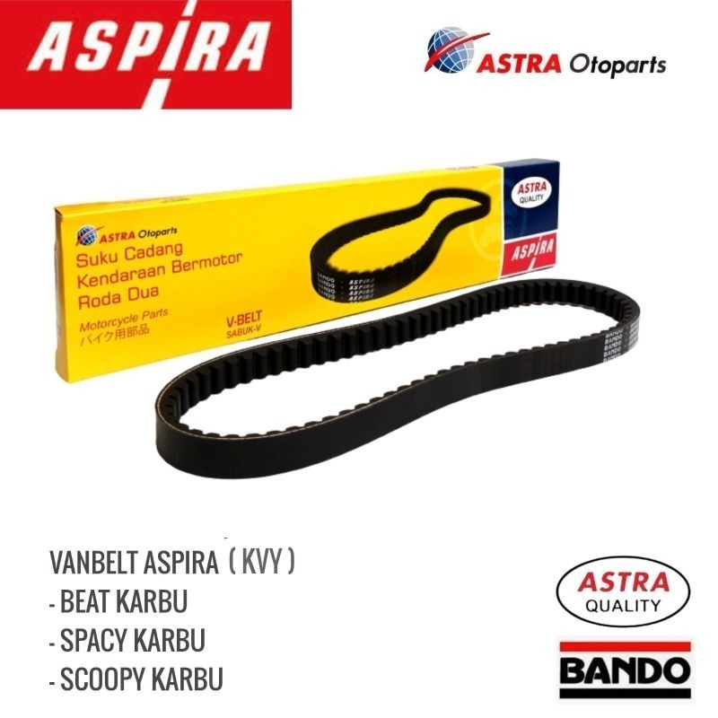 VBELT BEAT (KVY) ASPIRA vanbelt beat spacy scoopy karbu 100% ASTRA otopart