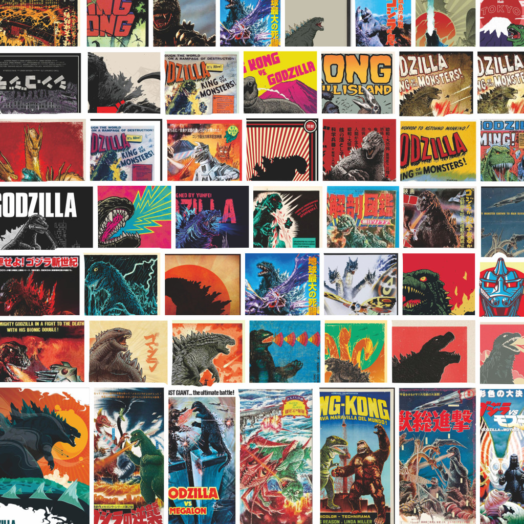 

Stiker Cutting Pack Poster Retro Motif Film Godzilla Isi 100Pcs Series Aesthetic Lucu Keren Untuk Koper Bahan Vynil