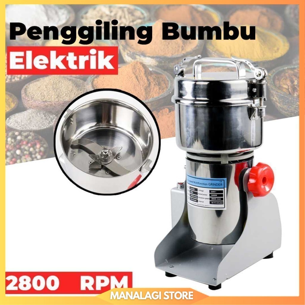 JING GONG Penggiling Bumbu Kering Elektrik Spices Grinder 800g 2400W - HC-800Y