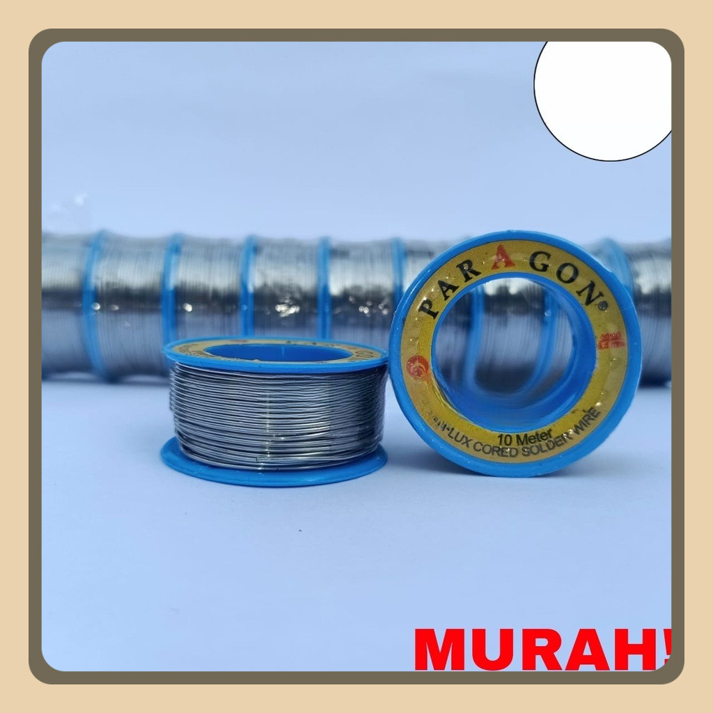 Timah - Tmah Paragon - Timah Paragon Asli - Timah Solder Paragon 10 Meter - timah paragon kecil - so