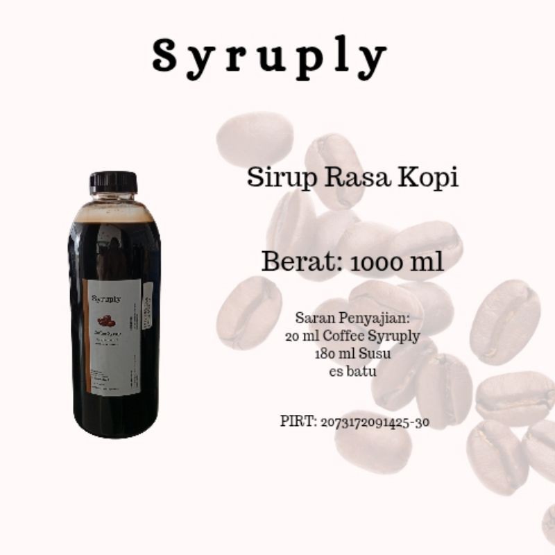 

Syruply Coffee 1000 ml - Sirup Rasa Kopi