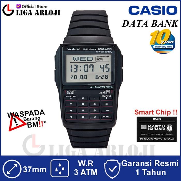 CASIO DBC-32-1ADF - Jam Tangan Pria Digital Kalkulator DBC32 DBC-32-1A