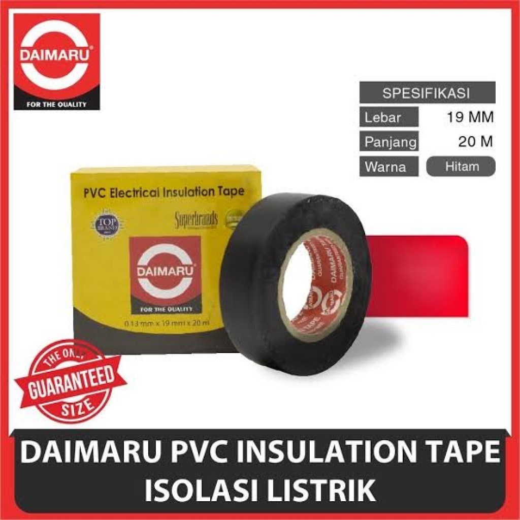 

[ATK] Daimaru PVC Tape - Lakban PVC Listrik | 19mm x 20 M