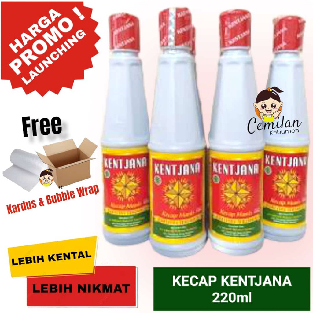 

UD-Kecap Manis Kentjana 220ml Khas Kebumen