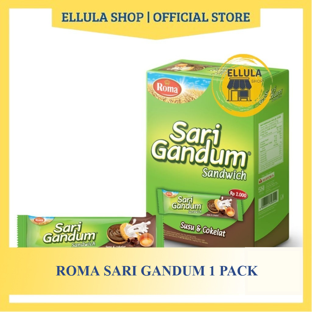 

ELLULA Shop - Roma Sari Gandum Coklat 27 gr [PACK]