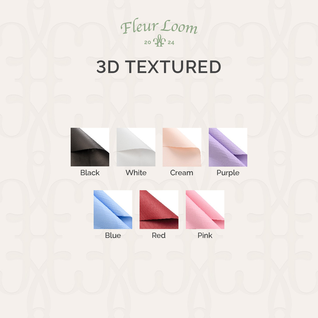 

Fleur Loom - (Lembaran) Kertas Buket 3D Textured / Tekstur Motif Dot / Texture Timbul Bubble / Kertas Kado Korean Style Wrapping