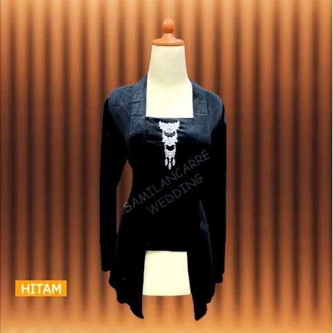 

KEBAYA KUTUBARU BLUDRU POLOS TERLARIS Polos Baju hitam - Hitam, S