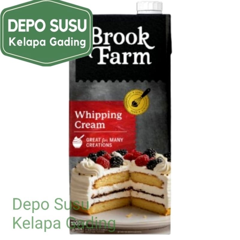

Brookfarm Whipping Cream Whip Krim 1L 1000ml 1 Liter Pasteurisasi Susu