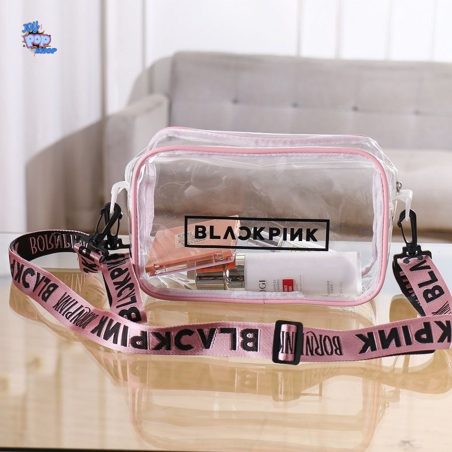 Tas PVC Transparan BlackPink Tas PVC konser Slingbag konser bahan PVC transparant Tas blackpink tali
