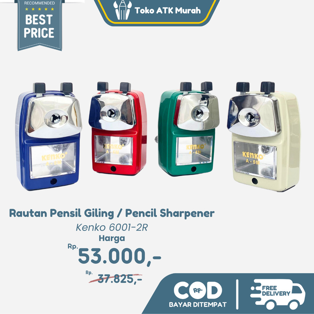 

Rautan Pensil/ Pencil Sharpener Kenko A-5M Serutan Giling