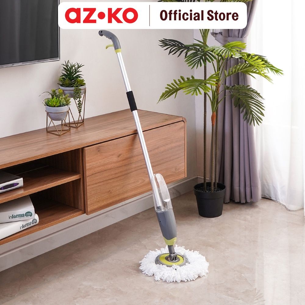 AZKO Proclean Alat Pel Kering Dengan Spray - Hijau Pembersih Lantai Floor Mop Alat Kebersihan Cleani