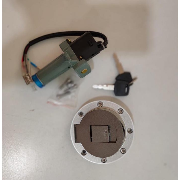 RAKSA Kontak Kunci + Tutup Tangki Lock Set Motor Roda Tiga Viar Kaisar DLL