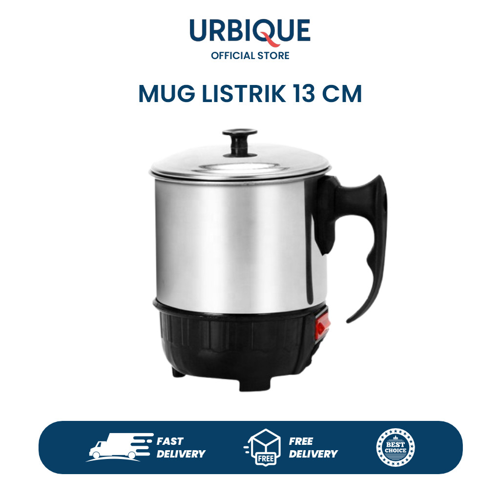 Mug Elektrik Q2 13 CM / Electric Heating Cup – Teko Listrik Mini Stainless Steel Portable