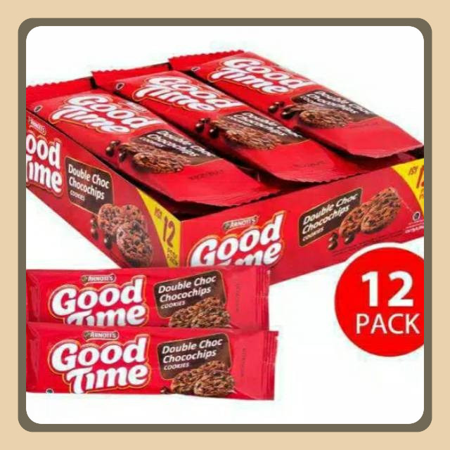 

Biskuit Good Time Renyah Choco Chips Isi 12 Pcs