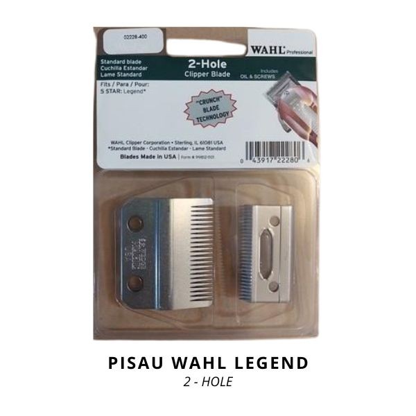 ORIGINAL WAHL PISAU CLIPPER LEGEND TWO HOLE CLIPPER BLADE REFILL