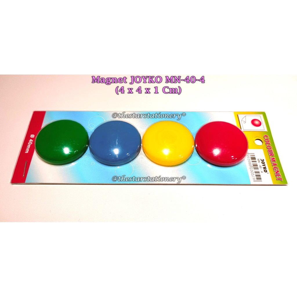 

(1 Set) GROSIR Magnet JOYKO MN-40-4 / Magnet Warna Magnet Papan Tulis Joyko MN-40-4 / Magnet Set