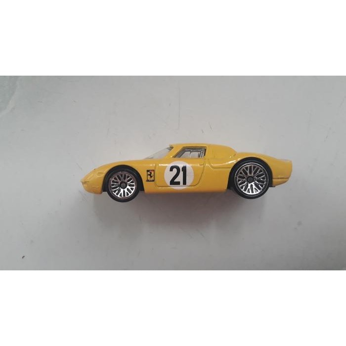 DIECAST  HOTWHEELS  FERRARI 250 LM YELLOW LOOSE