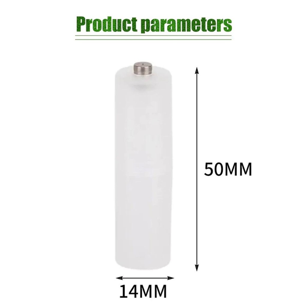 Konverter Baterai AAA A3 ke AA A2 putih transparan PP Datang dalam kotak plastik Batere Kotak