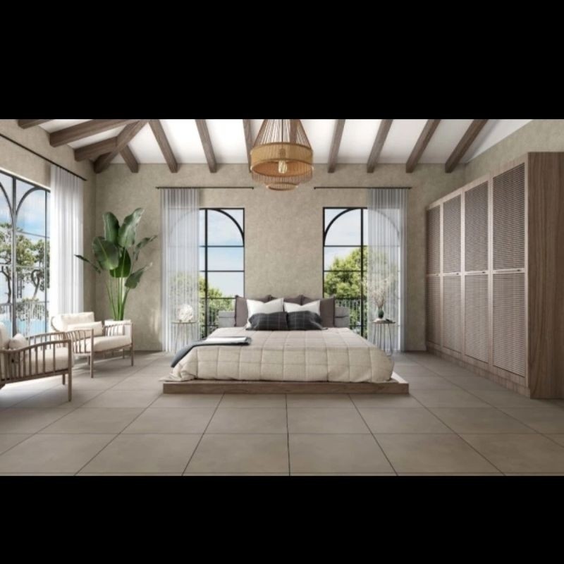 Niro Granit 60x60 GUR05 - Urbane Berlin Slip Stop / Granit Niro Slip Stop Industrial / Lantai Kamar 