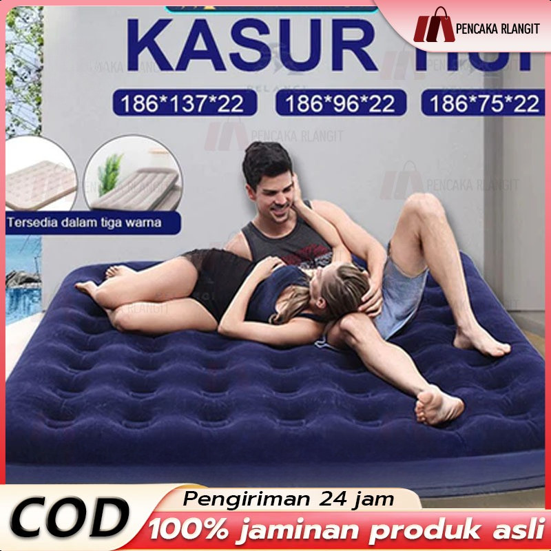 Kasur Angin / Air Bed Double Kasur Angin Bestway + pompa manual Bestway Paket Kasur Angin Double Bir