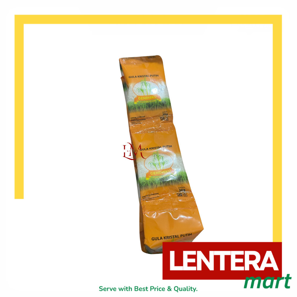 

Gula Kristal Putih Gendisku 1 Renceng isi 10 Sachet 30gr LenteraMart